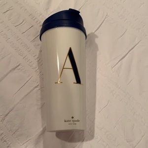 Kate Spade thermal mug - letter A
